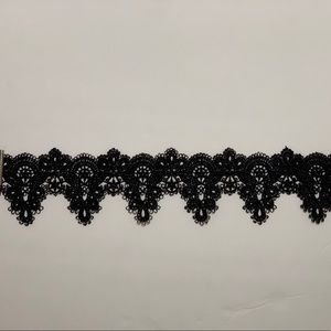 Black lace choker necklace